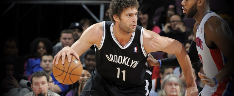 brook lopez and this brooklyn nets #11 black jersey